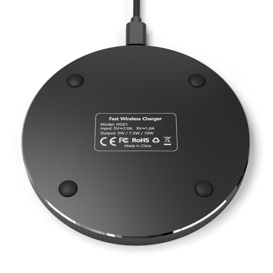 Bold Art Wireless Charger - Fast Phone Charge, Decorative Charging Pad, Unique Gift for Art Lovers, Home and Office Decor